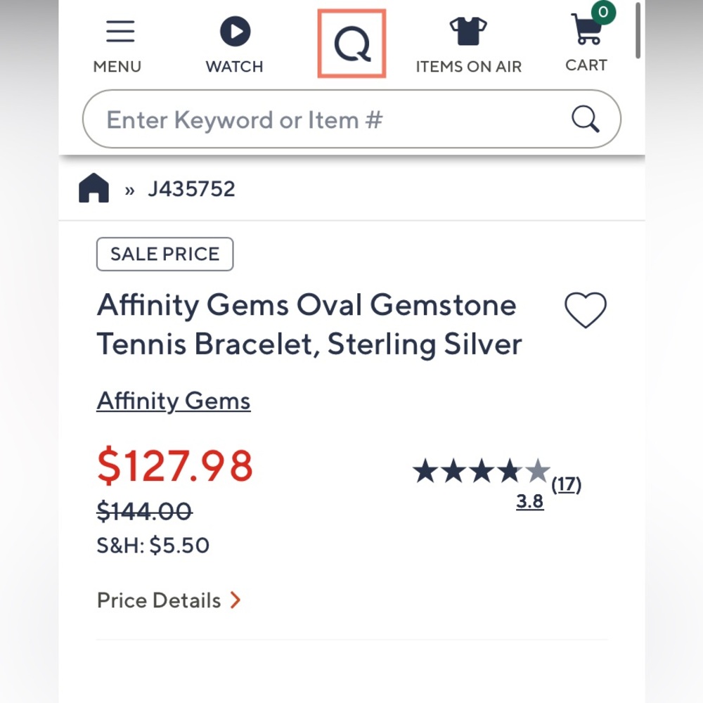 Sapphire Tennis Bracelet - Picture 5 of 5